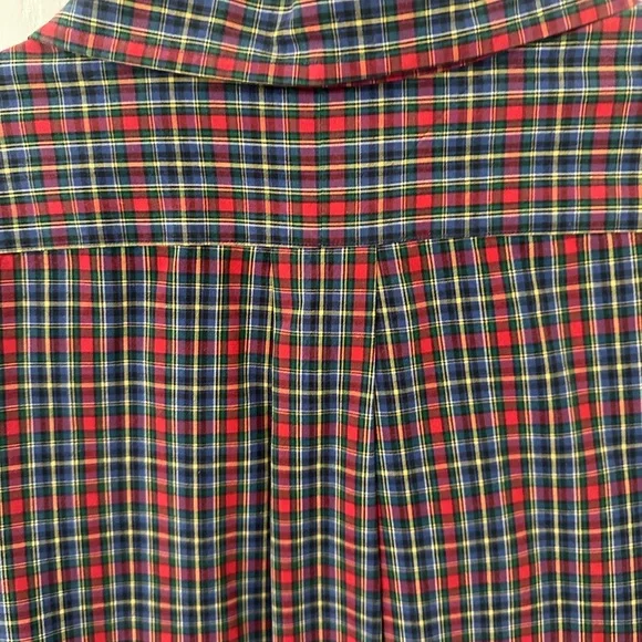 Ralph Lauren Red, Blue & Green Plaid Button-Down Shirt - Picture 4 of 6